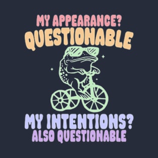 My Appearance? Questionable My Intentions? T-Shirt