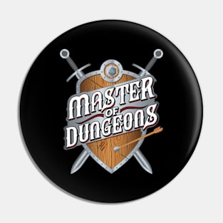 Master of Dungeons Shield Pin