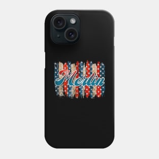 Retro Pattern Merlin 80s 90s Birthday Vintage Style Phone Case