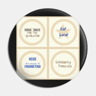 Homegrown Radical Kindness Grid Pattern Pin