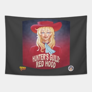 The Hunters Guild: Red Hood Shonen Flop Design Tapestry