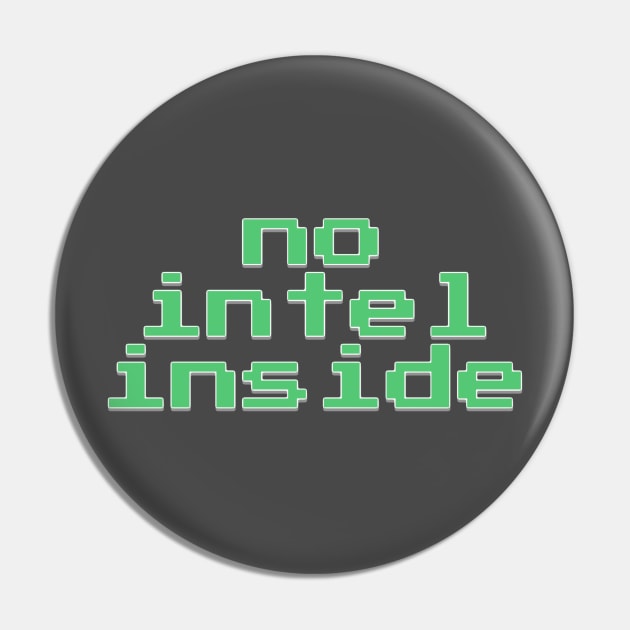 No intel inside Pin by bobdijkers