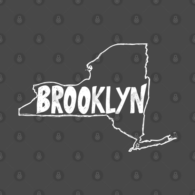 Brooklyn, New York (White Graphic) by thefunkysoul