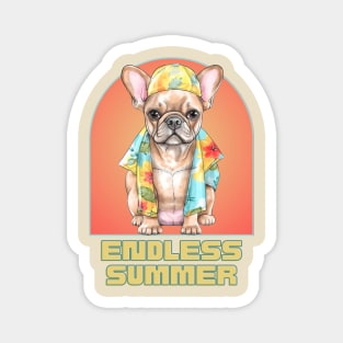 Endless Summer French Bulldog Magnet