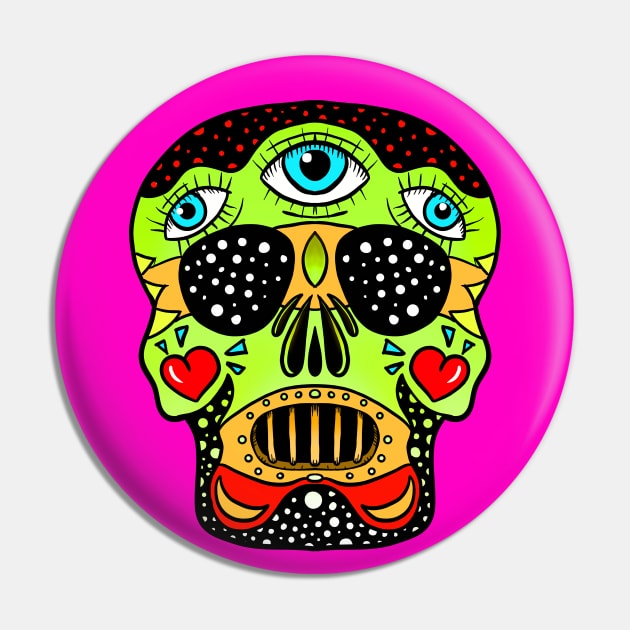 Candy skull 3 Pin by fakeface