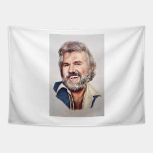 Kenny Rogers digital colour painting Tapestry