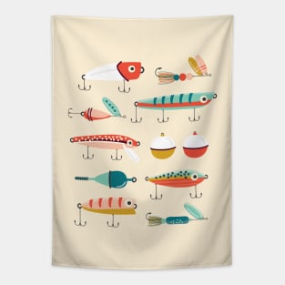 Fishing Lures Tapestry