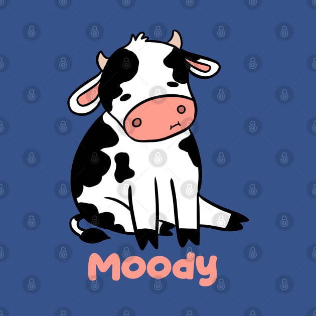 Moody a cute little funny cartoon cow by Yarafantasyart