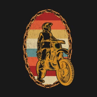 Dirt Bike Motocross Motorcycle Vintage Retro Gift T-Shirt