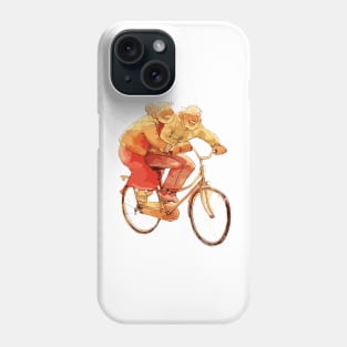 Old Couple Bicycling Phone Case