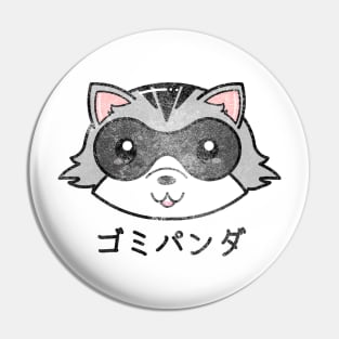 Vintage Kawaii Cute Raccoon Pin