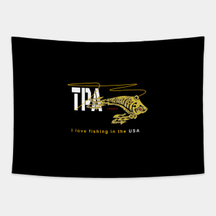 I Love Fishing in The USA, Tampa Bay Florida, TPA Tapestry