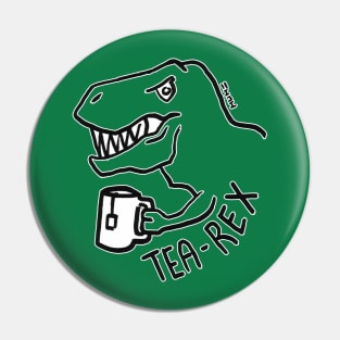 Tea Rex Pin