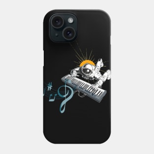 Piano man astronaut and the musical melancholy Phone Case