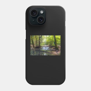 Wooden bridge over river Phone Case