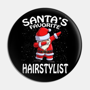 Santas Favorite Hairstylist Christmas Pin