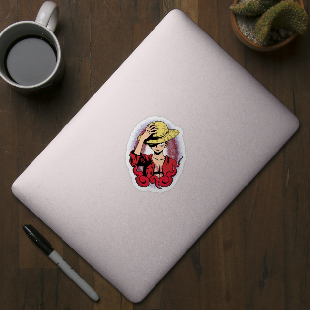 Discover One Piece - Luffy - One Piece Anime - Sticker