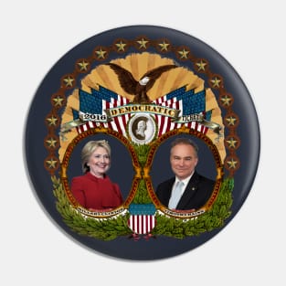 2016 Democratic Presidential Ticket Pin