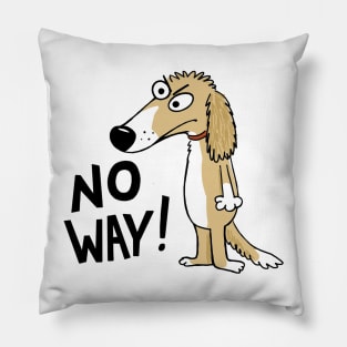 No Way Dog Pillow