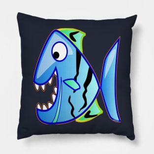 Monster fish fish color Pillow