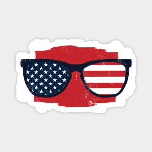 USA sunglasses -  4th July, Independence Day Gift Magnet