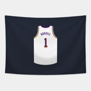 D'Angelo Russell Jersey White Qiangy Tapestry