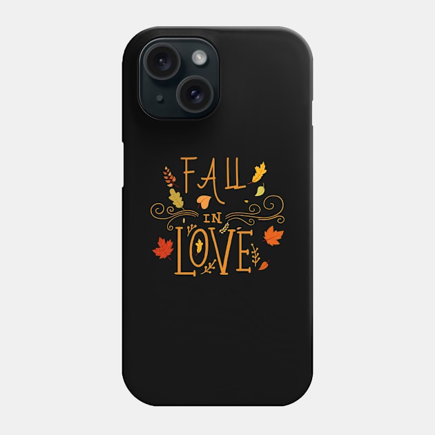 Seasonal Love Fall Phone Case by designdaking