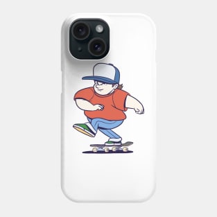 Funny Skater Cartoon Skateboarder Skateboard Phone Case