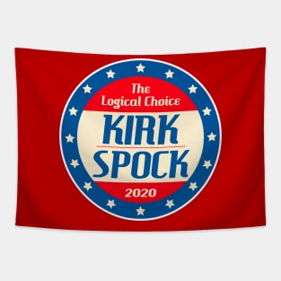 Kirk 2020 Parody Campaign Sticker Tapestry