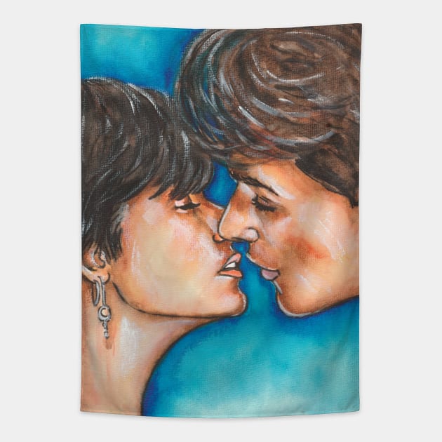 Demi Moore & Patrick Swayze Tapestry by Svetlana Pelin