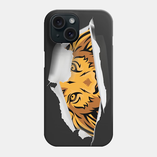 Hiding Lion Design Phone Case by STUDIOVO