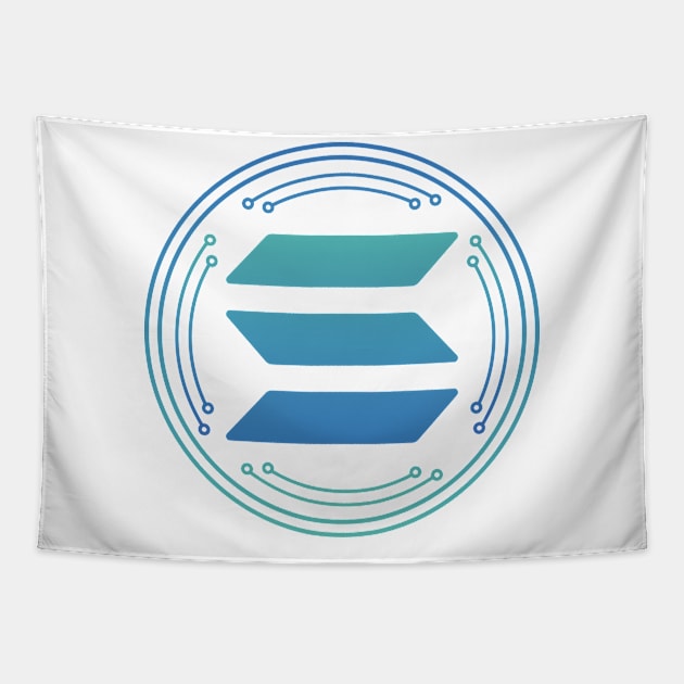 Solana Crypto Gift Idea Design Tapestry by Popculture Tee Collection