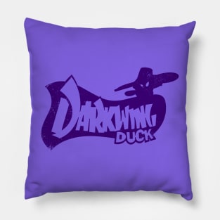 Vintage Retro Dark Wing Duck Pillow