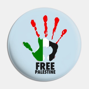 Free Palestine Support Palestine Pin