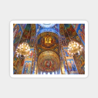 Mosaics. Church of the Savior on Blood. Saint Petersburg, Russia Magnet