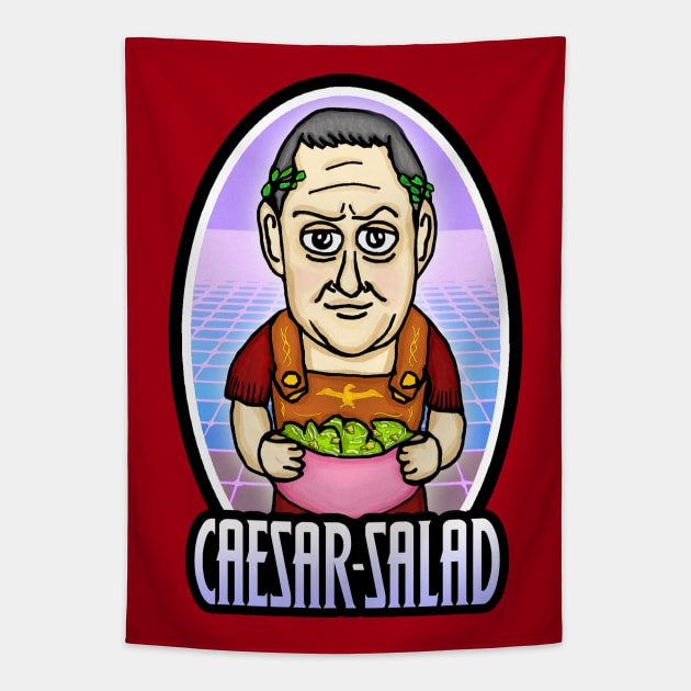 CAESAR SALAD Tapestry by BEAVERNIGHT