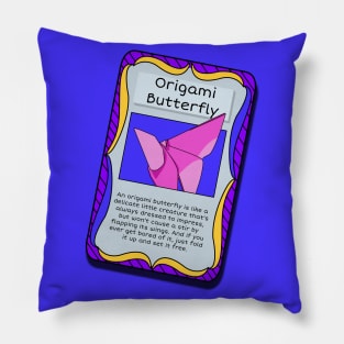 Origami Trading Card - Butterfly Pillow