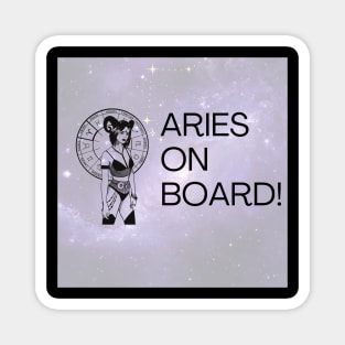 Aries on Board! Magnet