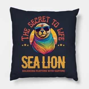 Sea Lion Life Pillow