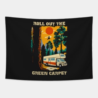 Funny quote camping rv motorhome saying trailer camping Tapestry