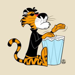 Beatnik Tiger Cartoon T-Shirt