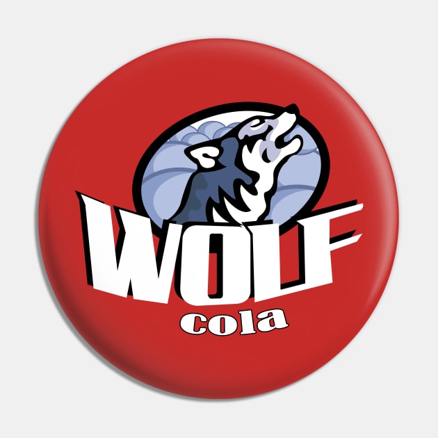 Wolf Cola Pin by tvshirts