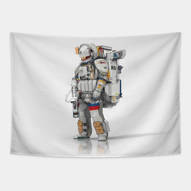 Russian space warrior Tapestry by buco