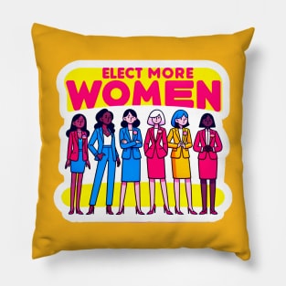 Unite for Women's Leadership - Elect More Women Pillow