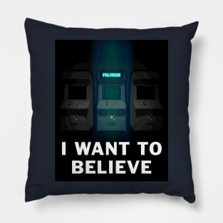 I Want to Believe (In Polybius) Pillow