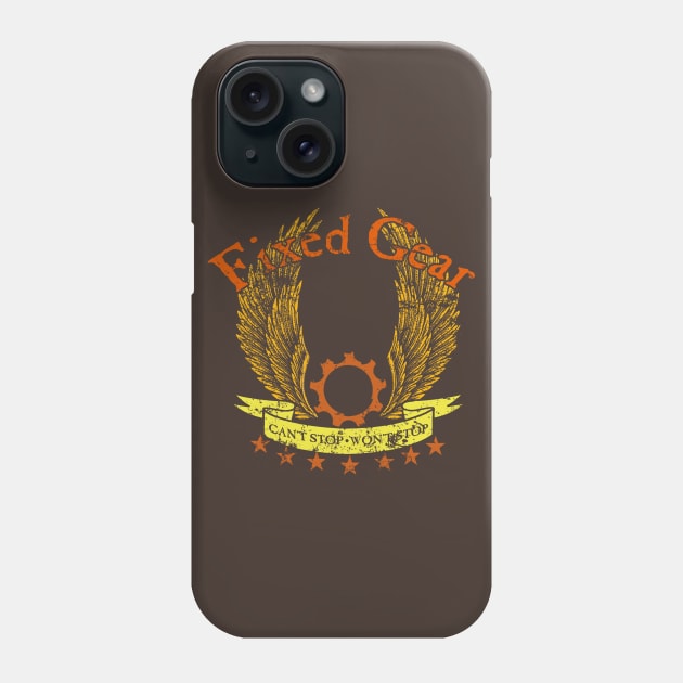 Fixed Gear - Cant Stop Wont Stop! Phone Case by SimonBreeze