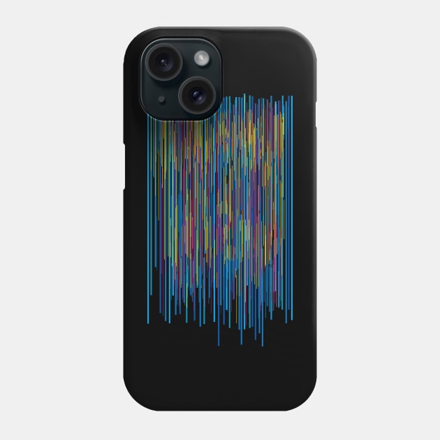 Vertical Design Pattern- Colorful Stripes Texture Phone Case by Nikokosmos