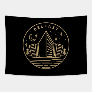 Belfast, Northern Ireland Emblem - Gold Tapestry