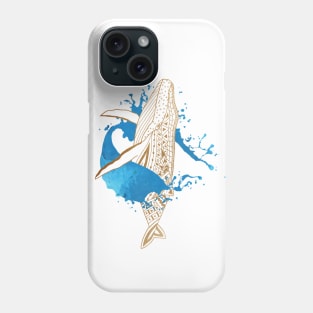 Whale Splash Phone Case