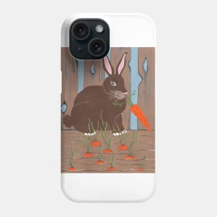 Carrots Rabbit - Rabbit Painting Phone Case